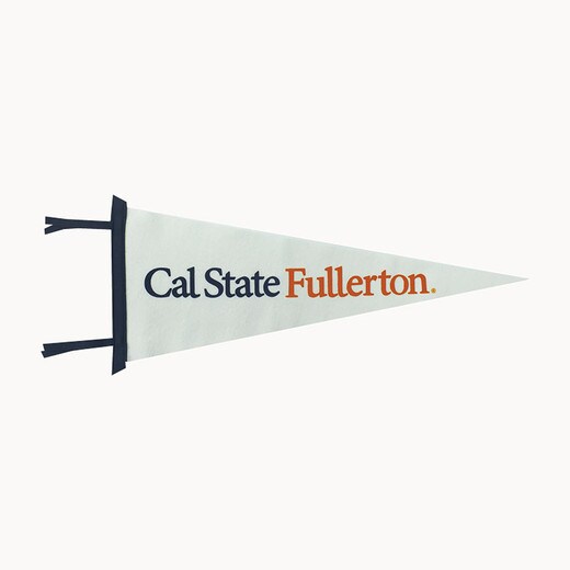 Cal State Fullerton Flock White Pennant